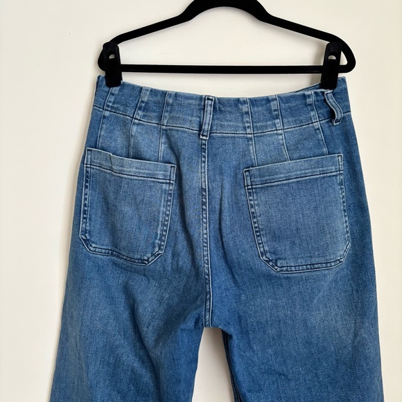 Anthropologie Classic Blue Cropped Jeans - Picture 6 of 7